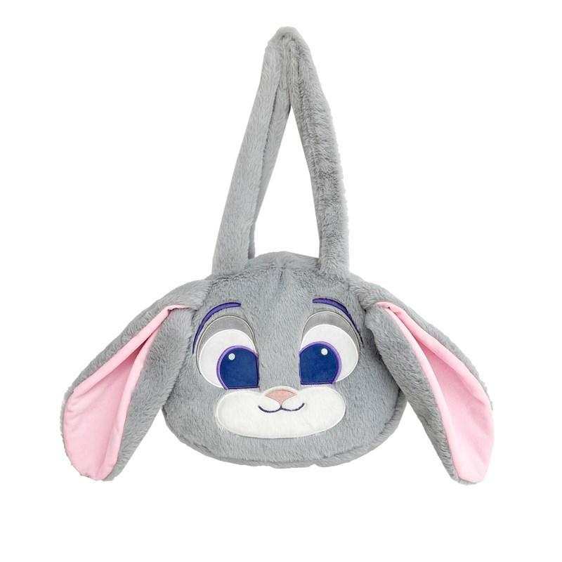 

Zootopia Plush Fox Rabbit Bucket Bag With Zipper Pocket For Casual Outings