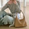 Shoulder Bag for Women Retro Pu Leather Clutch Purses Simple Hoboes Handbag with Zipper Closure Evening Underarm Purse