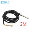 DS18B20 Stainless Steel Package 1/2/3/5Meter 100/200/300/500CM Waterproof 18b20 Cable Probe Temperature Sensor