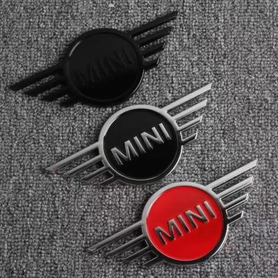 14,5x6,5cm Metallbilens Främre Kåpa Emblem Klistermärke Bakre Emblem för MINI Countryman Clubman JCW F55 F56 R55 R56 R60 F60 Logotyp