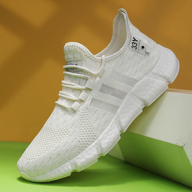 Popcorn Men's Shoes Summer Breathable Trendy Shoes Coconut Thin Running Light Casual Mesh Shoes Men's Casual Versatile
