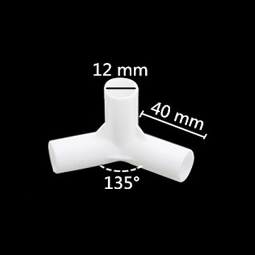 5 Stück Innendurchmesser 12mm Gerader Winkel 4-Wege T-Stück 60 90 120 135 Grad PVC Verbinder DIY Kleiderschrank Zelt Fitting Adapter