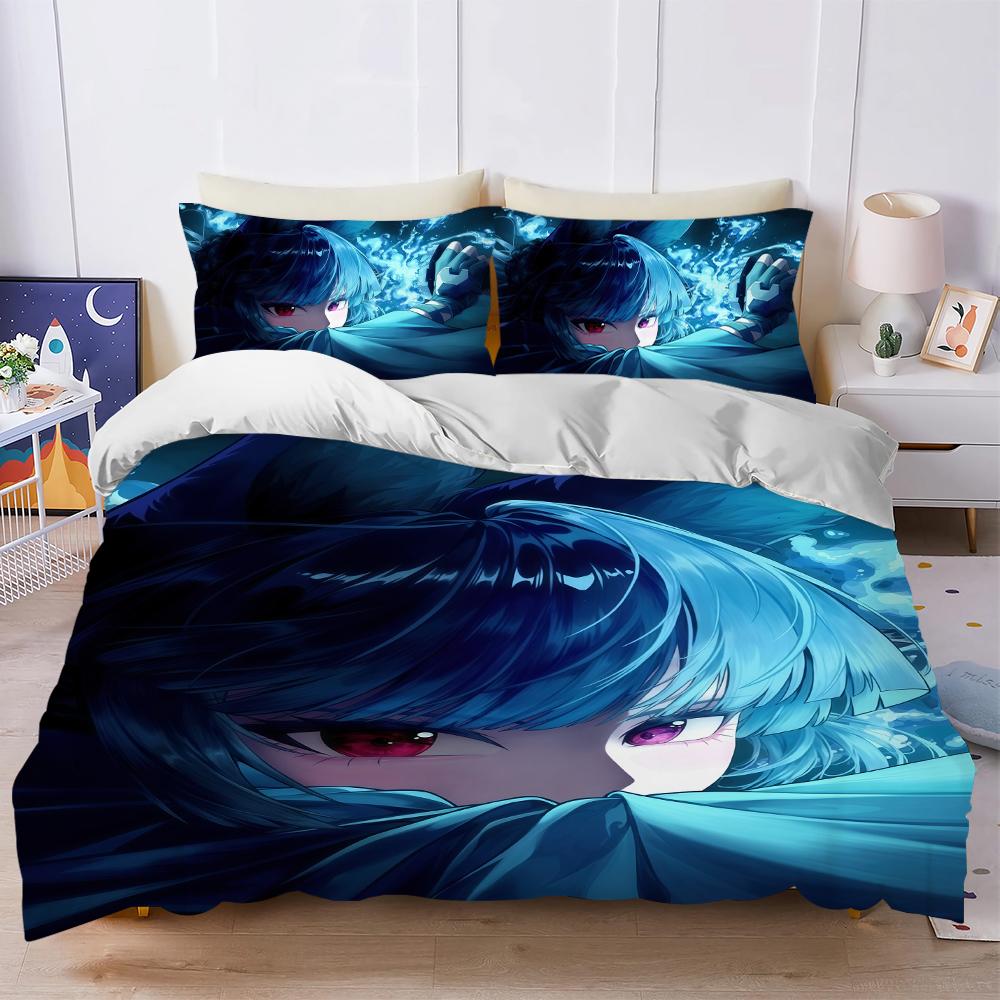 

Hoshimi Zenle Zone Zero Комплект пододеяльника Мягкая стирка Постельное белье 3 предмета Летний Удобный Студенческое общежитие Дом Детское постельное белье Хит продаж (135x200cm)