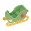 Silicone Christmas Sleigh Mold: Food-Grade Chocolate Shells for Fun Festive Cake and Mousse Decorations