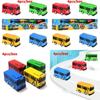 High-quality Mini Bus In Nine Colors With Working Doors Educational Toy Set