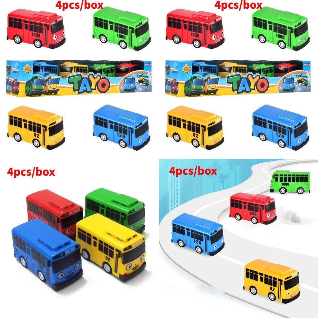High-quality Mini Bus In Nine Colors With Working Doors Educational Toy Set