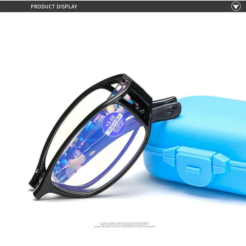 New Reading Glasses Men Women Progressive Presbyopic Eyewear Portable Folding Anti-Blue Light Multifocal Bifocal Eyeglasses +1.0