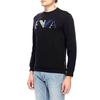 Emporio Armani Sweatshirts Men's Black Crew Neck Moderate Regular 6Z1MB3-1J07Z-0999