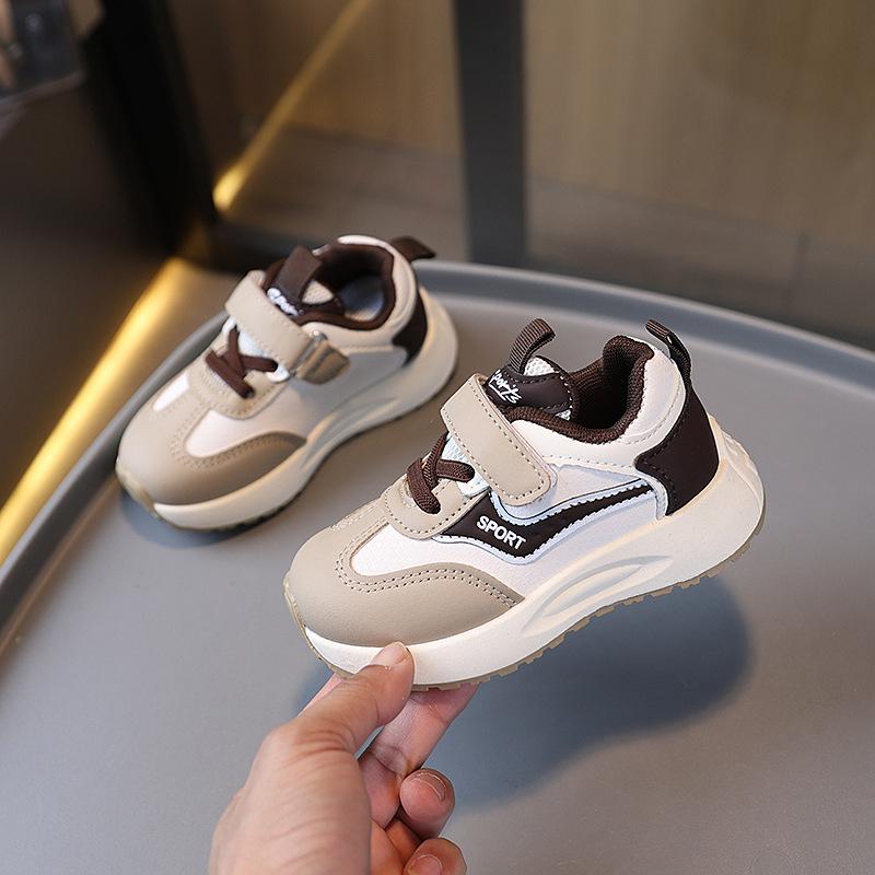 Children's sports shoes 2025 spring and autumn boys solid-soled running shoes lightweight girls soft-soled casual shoes baby shoes