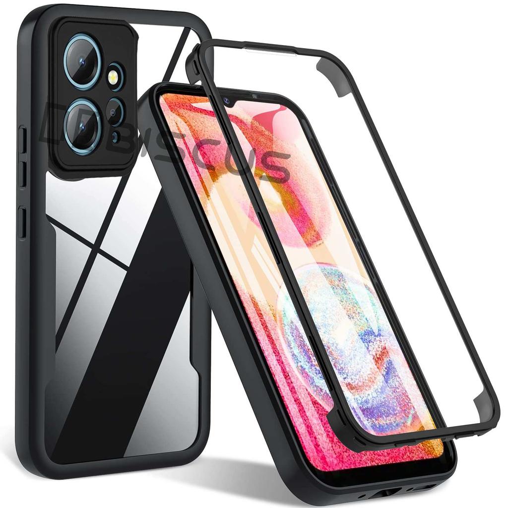 360 Degree Phone Case For Xiaomi Redmi Note 13 12 Pro 11 10 4G 5G Redmi 13C 12C 10C A2 A1 Transparent Bult in Screen Protector