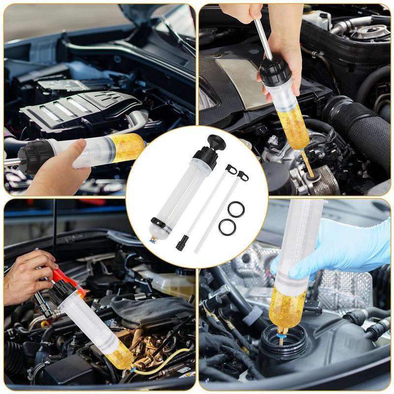 

500cc Fluid Extractor Fluid Pump Automotive Oil Syringe Powerful Suction 500ml For Cars Ships Engines Lawn Mowers Fluid