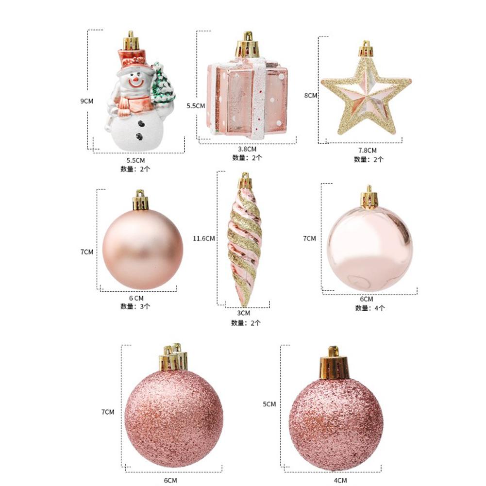 Christmas Tree Ornaments Festive Party Decor Charming Colors