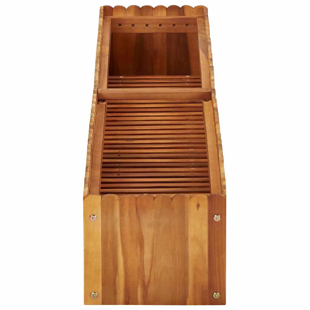 Garden Raised Bed 150 x 30 x 25 cm Solid Acacia Wood