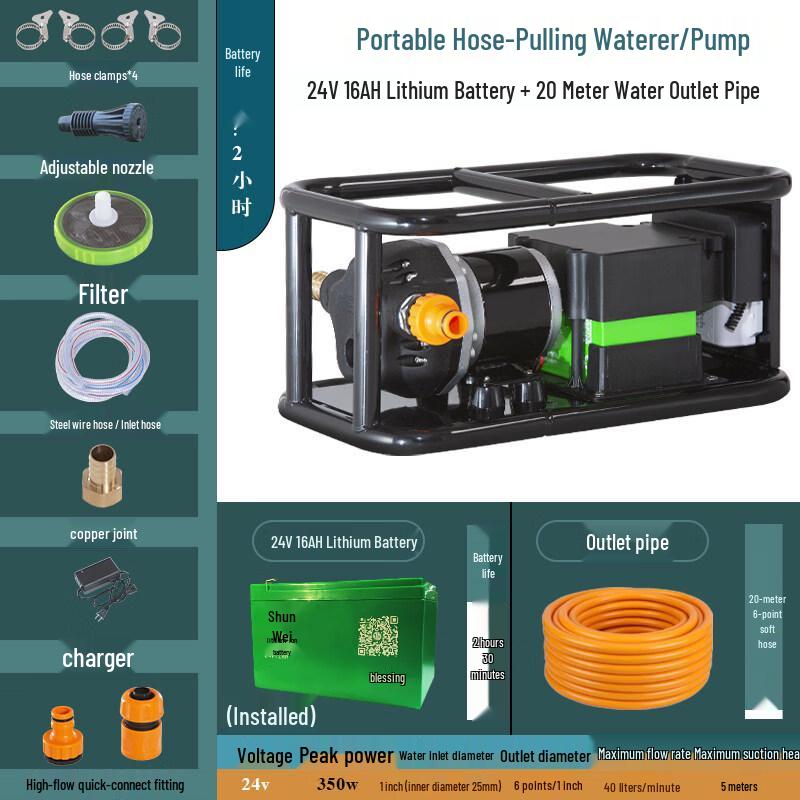JPHZNB Cordless High-Power Water Pump
