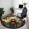 1pc Bee Stained Glass Chair Carpet for Office, Soft Comfortable Mat For Office, Living Room, Bedroom, Machine Washable Carpet Yy251112198