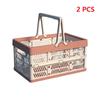 1pc Folding Portable Fruit And Vegetable Storage Basket Sundry Arrangement Thickened Plastic Picnic Basket