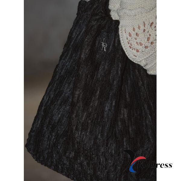 Shimurd Pleats Shoulder Bag [BLACK]