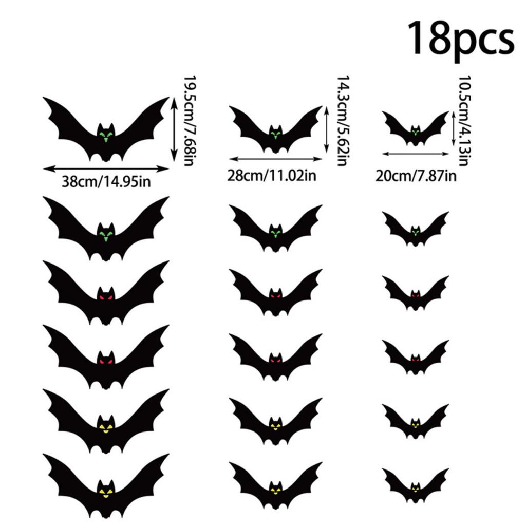 Halloween Theme Creative Hanging Pendant Black Bat Party Scene Decoration For DIY Home Furnishings Decor Supplies