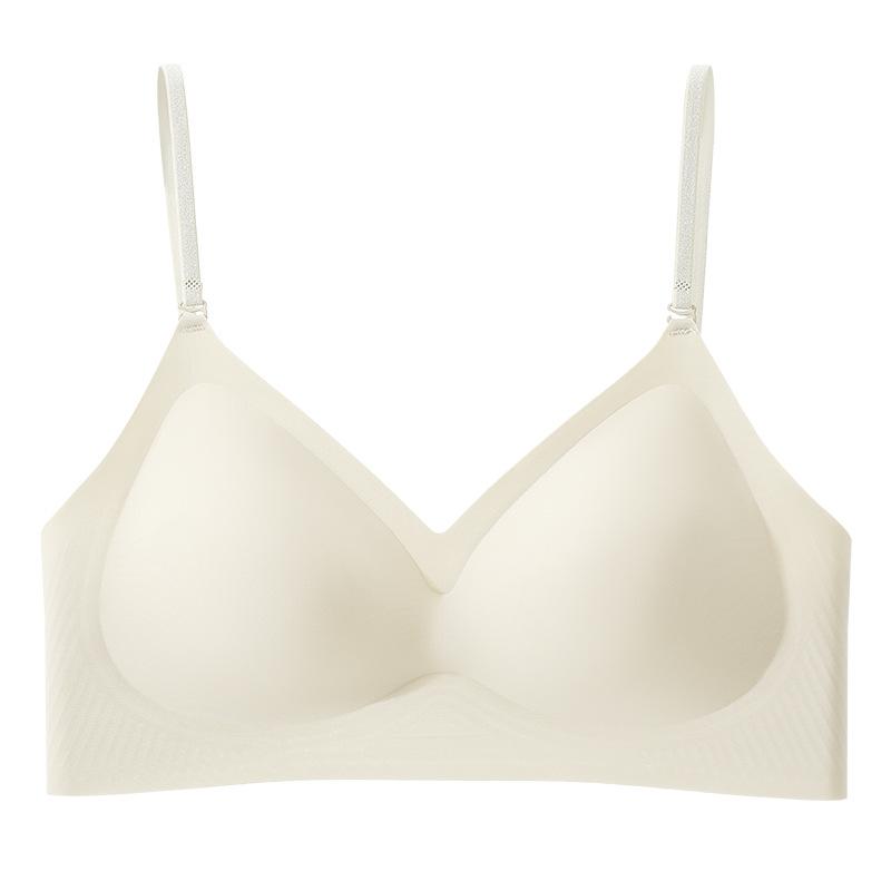 Liquid Foundation Invisible Opaque Gathering Underwear Women's Neck Sling Thin Shoulder Strap Integrated Large U Back Seamless Bra Cover
