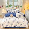 Girl Heart Fresh Small Floral Bedding Four-piece Set Washed Cotton Dormitory Bed Single Three-piece Set