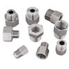 M14 M20 1/4 3/8 1/2 BSP Male Female Reudcer Nipple 304 Stainless Steel Pipe Fitting Connector Water Gas Oil Pressure Gauge