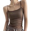 Langsha Women's Slim Fit Small Strap Vest Summer 2026 New Sleeveless Backless Outerwear Base Shirt