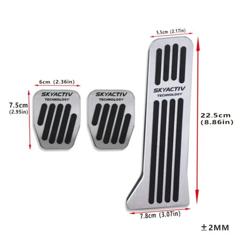 For Mazda 3 2014~2018 Car Foot Pedals Cover Accelerator Brake Pedal Rest Pedals Non-Slip Mat Provide lasting Durable Accessories