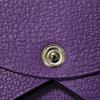 Used 9212 Calvi 7946 Chevre Mysore Goatskin Bag with Gold-stamped Logo and Purple Snap Buttons. Excellent Condition.