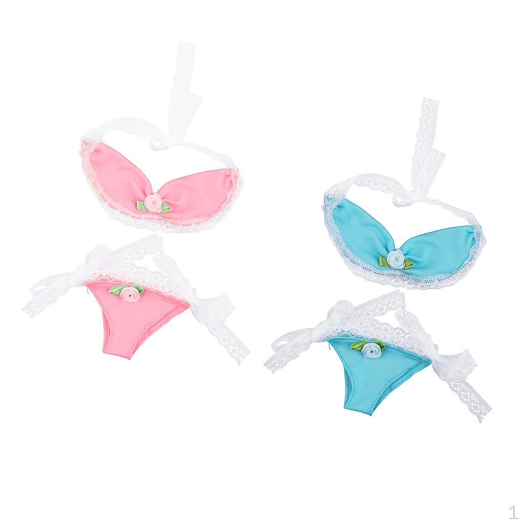 

2 Sets Dolls Clothes Swimsuit Top /3 BJD MSD Doll Clothing