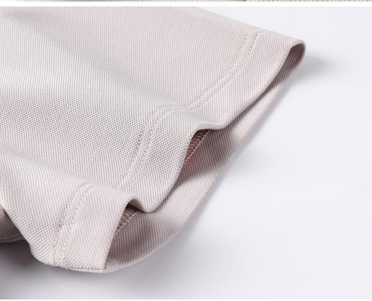 Light Luxury Gold Ratio Vinegar Ester + Silk 7A Antibacterial Cool Feeling Sunscreen Net Color Short-Sleeved Polo Shirt