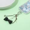 Aesthetic Keychain Charms,Heart Bows Bag Charm Pendant Sweet Heart Bows Keychains Charms Hanging Ornament for Womens