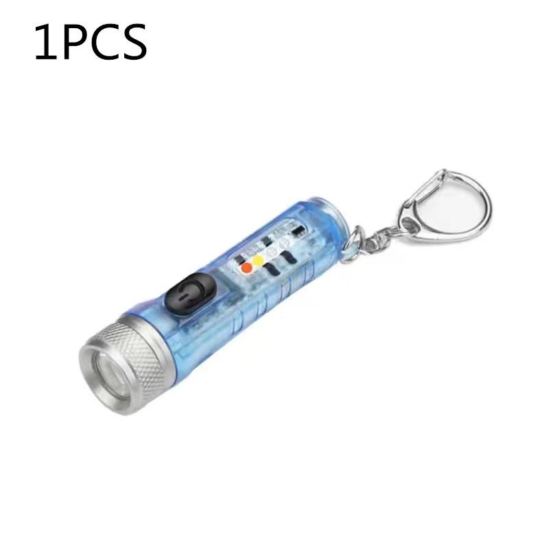 Multi-mode Mini LED Flashlight TYPE-C Fast Charge Waterproof Fluorescent Belt Clip Warning Camping Magnetic Flashlight