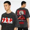 Washed Vintage Anime Akira T Shirt Japanese Science Fiction Cartoon Movie Shotaro Kaneda Merch Tshirt Men Cotton Retro Tshirts