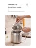 304 Stainless Steel Multi-Purpose Oil Filter Pot with Screen and Dregs Separator for Kitchen