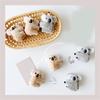 Fermacapelli a Forma di Koala Tessuto Peluche Presa Salda Pinza per Capelli Copricapo Decorativo per Uso Quotidiano Scuola o Feste