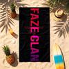 FaZe Clan (5) Thema Strandtuch Sandabweisend Weich Und Bequem Geeignet Für Den Pool Camping Yoga Und Tauchen Ein Reise