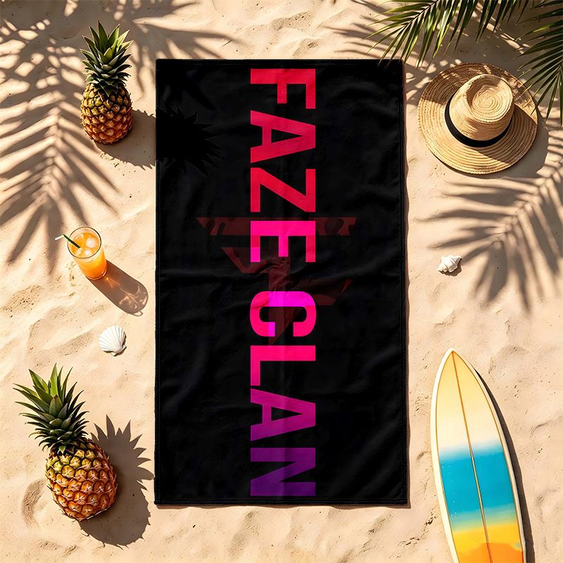 FaZe Clan (5) Thema Strandtuch Sandabweisend Weich Und Bequem Geeignet Für Den Pool Camping Yoga Und Tauchen Ein Reise
