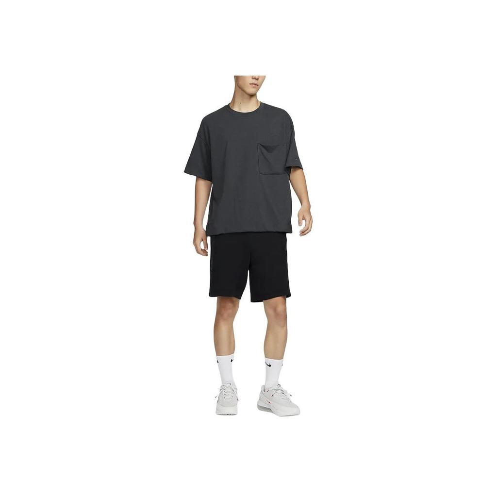 Nike Dri-FIT ADV Solid Color Crew Neck Loose Pocket Short Sleeve T-Shirt Men Tops Gray FZ7561-060
