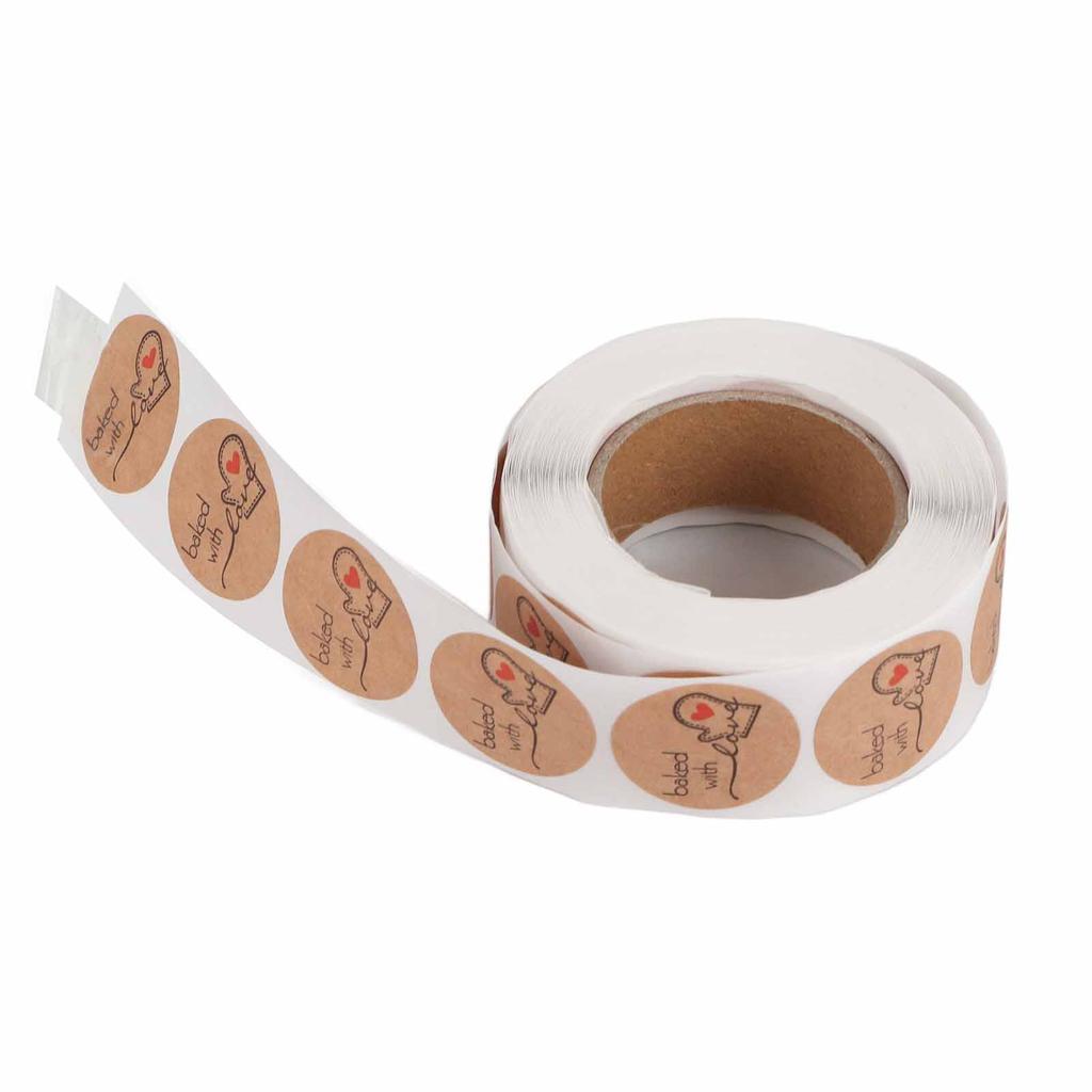 500PCS Baking Designed Decorative Sticker for DIY Desserts Boxes