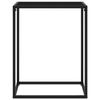 VidaXL Table console Noir 60x35x75 cm Verre trempé 322804
