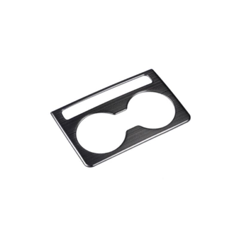 For Mazda CX-5 2017-2021 Black steel Rear Water Cup Holder Frame Cover Trim