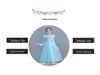 Girls' Long Sleeve Frozen Elsa Christmas Dress