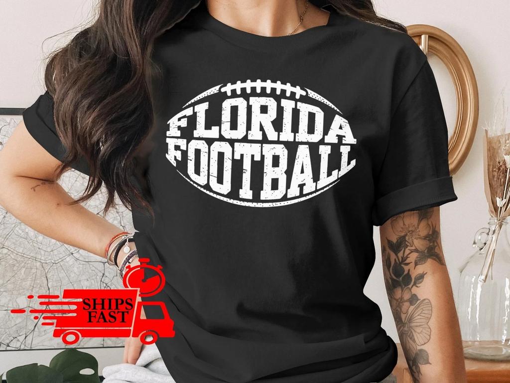 Florida Football T-Shirt Comfort Colors Sports Fan Game Day Apparel Tee