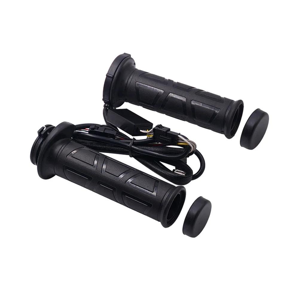 

Универсальные 22 мм Мотоциклетные Ручки с Подогревом Формованные Снегоход Квадроцикл Скутер Электрический Горячий Руль Регулировка Температуры Грелка 12В чёрный