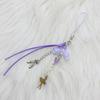 Elegant Beaded Keychain Acrylic Alloy Phone Charm Colorful Keyring Unique Bag Charm Fashionable Key Chain Accessory