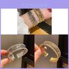 Geometric Zircon Round Multilayer Open Cuff Bracelet For Fashion Women