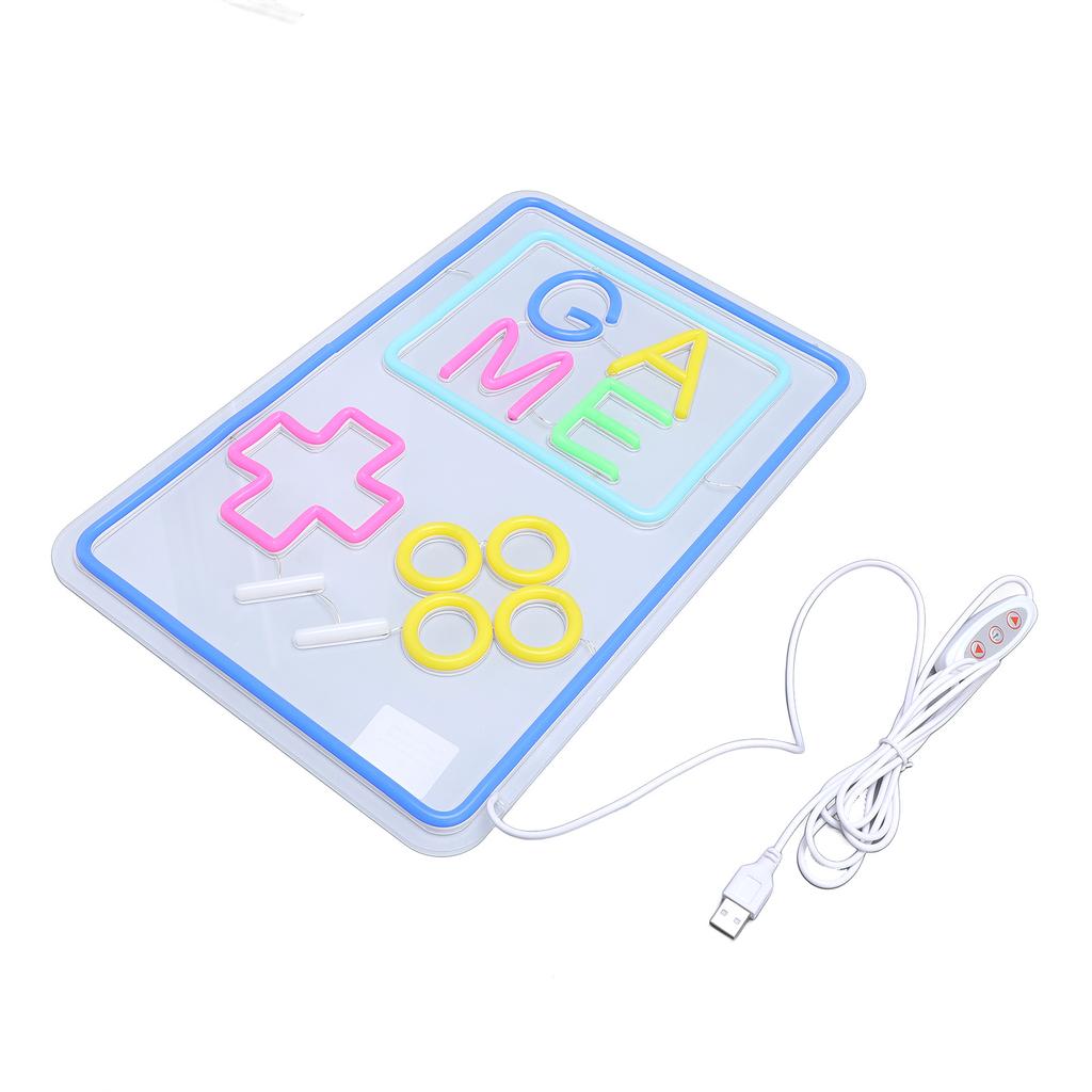 Gaming Neon Sign Acrylic LED Dimmable USB Handheld Game Console Neon Light Wall Decor for Teens