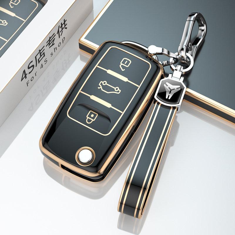For Volkswagen VW Polo Golf Passat Tiguan Beetle Caddy T5 Up Eos Skoda Octavia Seat Leon Altea TPU Car Remote Key Case Cover