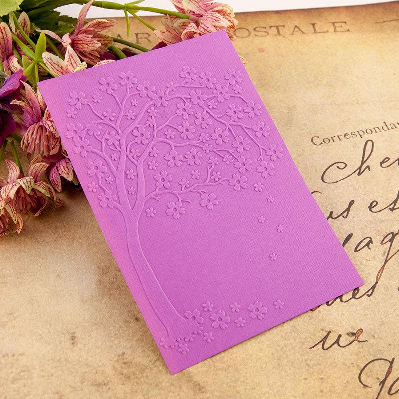 Forest Tree Leaf Branch Plastic Embossing Folder for Scrapbooking DIY Photo Album Card Decor Art Template Vine Rattan Lace Frame