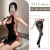Sex underwear retro disc buckle cheongsam high split strap sexy sex uniform open file hot chest outfit